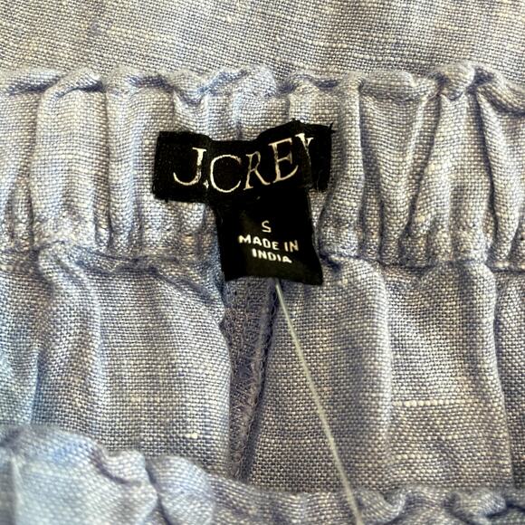 J.Crew New Soleil Pant Linen Elastic Waist Vacation Holiday CI939 French Small - Picture 13 of 15